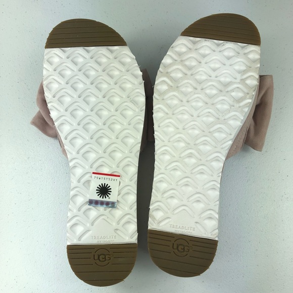 UGG Sandals with Ribbon Brown Size 7.5 M - Picture 8 of 8